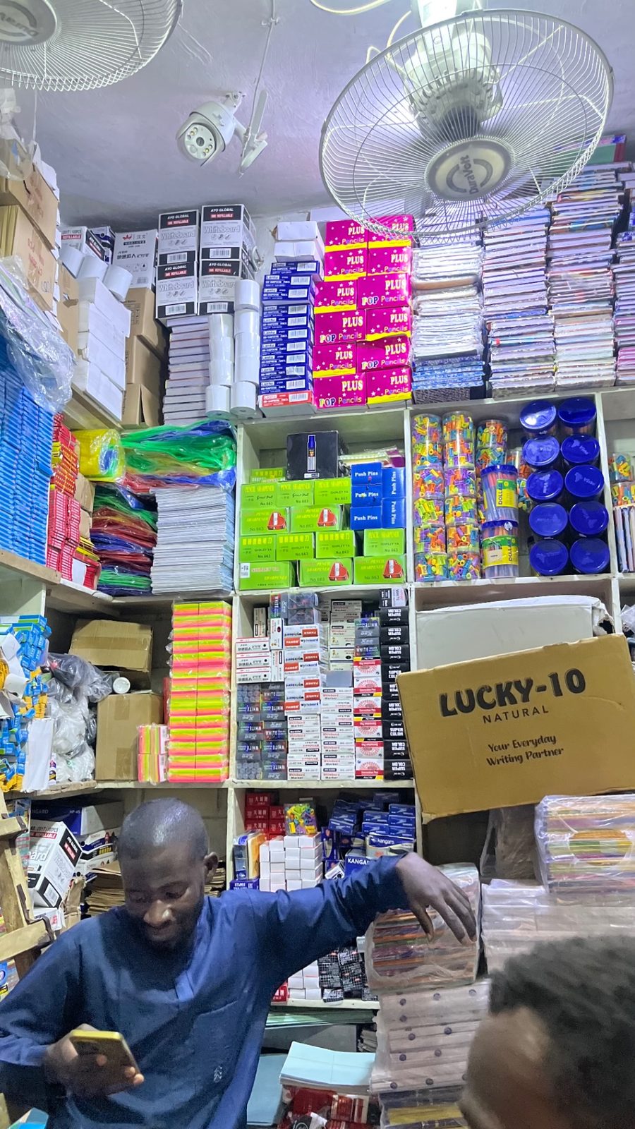 Stationery at Umar Buba Bobbo Bookshop
